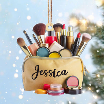 Personalized Makeup Christmas Ornament