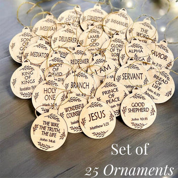 Names of Jesus Ornament for Christmas