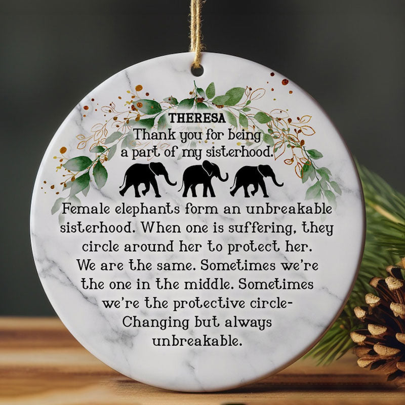 Elephant Friendship Ornament
