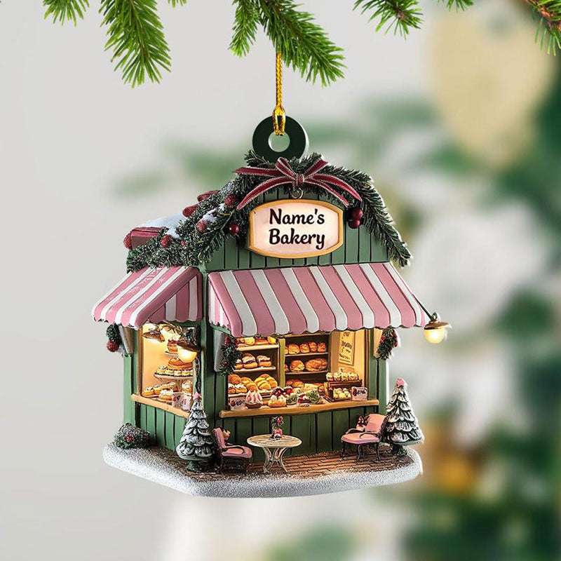 personalization Bakery Christmas Ornament