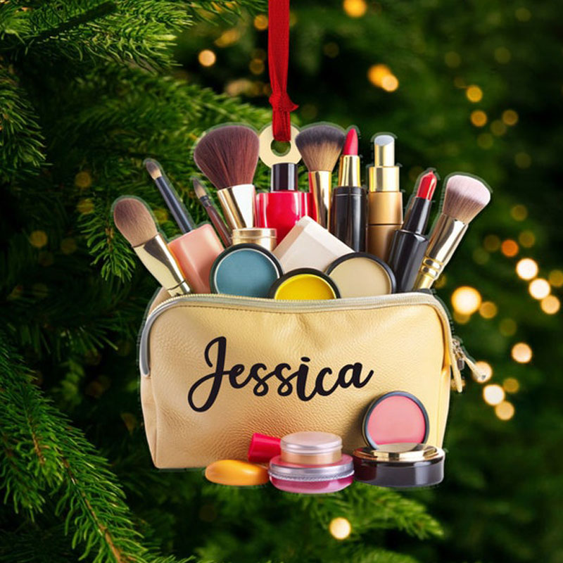 Personalized Makeup Christmas  Ornament