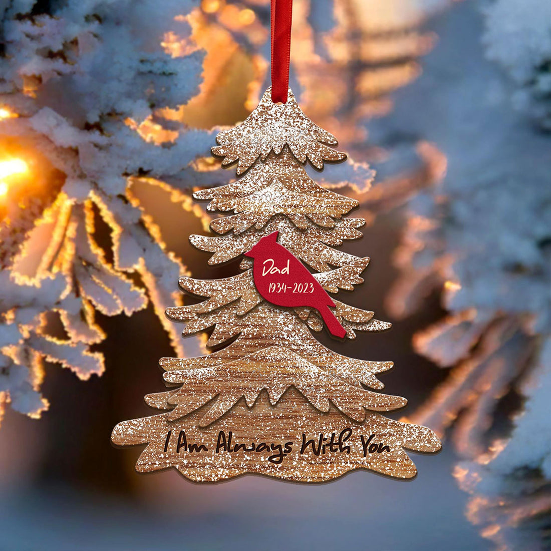 Personalized Memorial Christmas Ornament