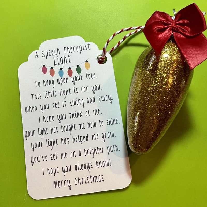 Teachers Light Christmas Ornament