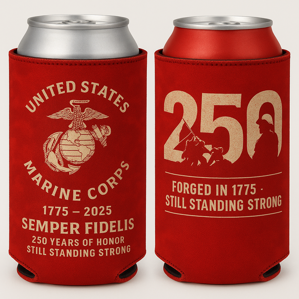 U.S. Marine Corps 250th Anniversary Can Cooler