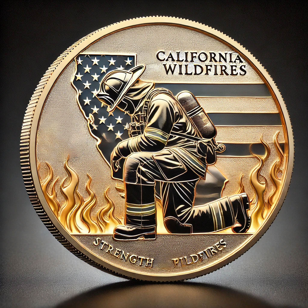 California fire prayer coin